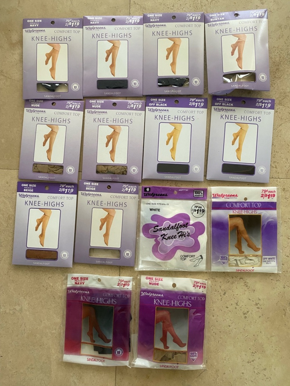 Walgreens Vintage Pantyhose 21 Pack NWT